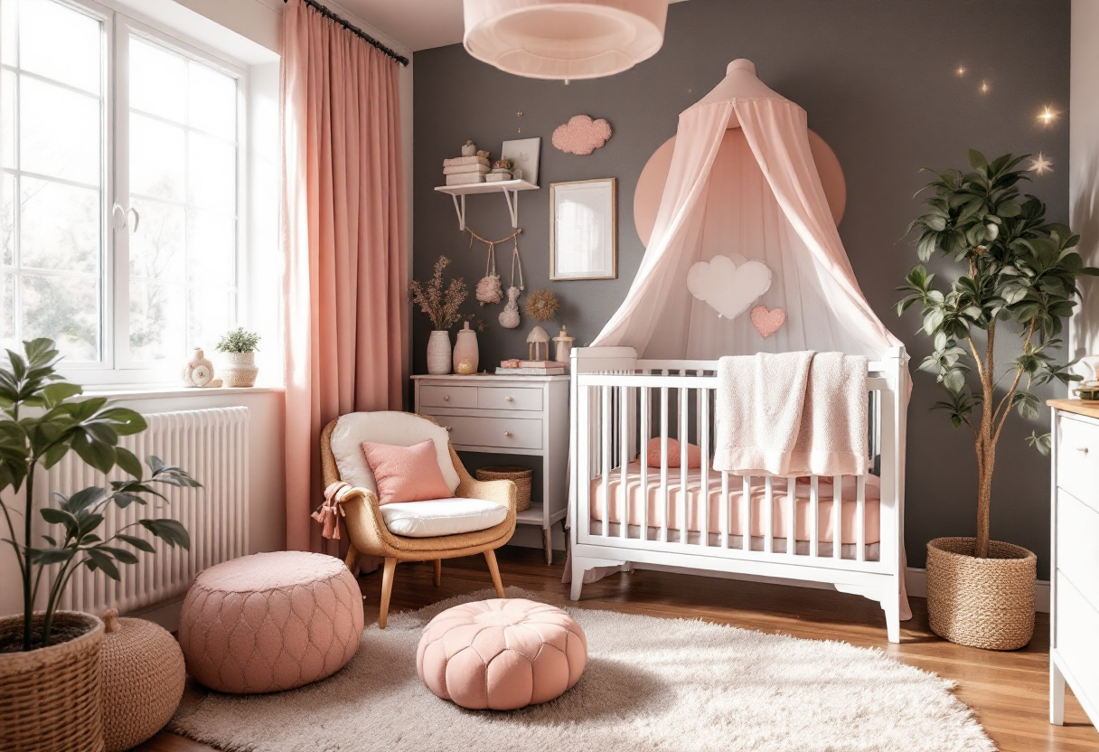 Chambre de maternelle lumineuse et sécurisée