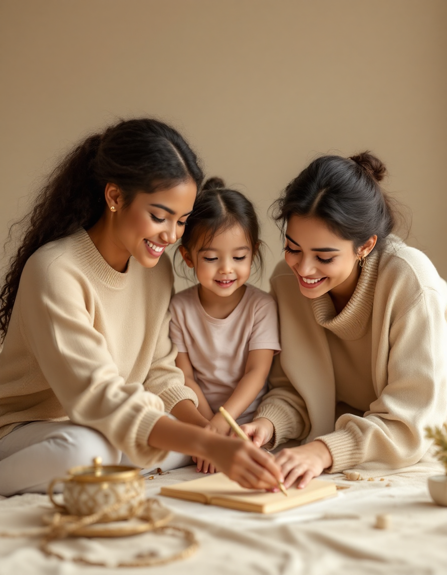 Enseignantes avec enfants